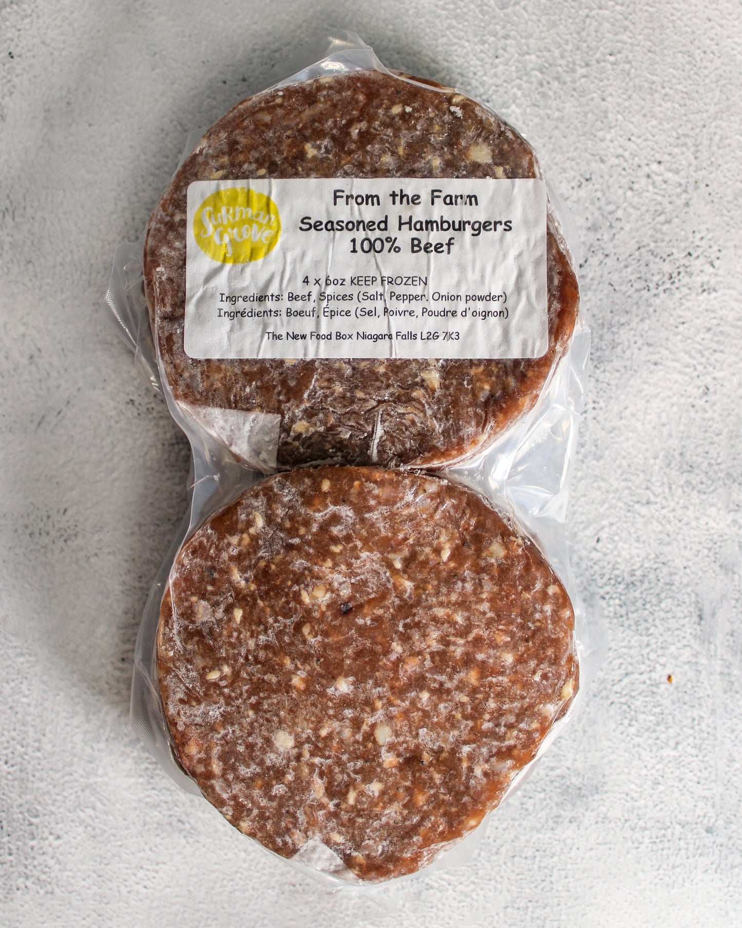 Seasoned Hamburgers 100% Beef (4pk x 6oz)