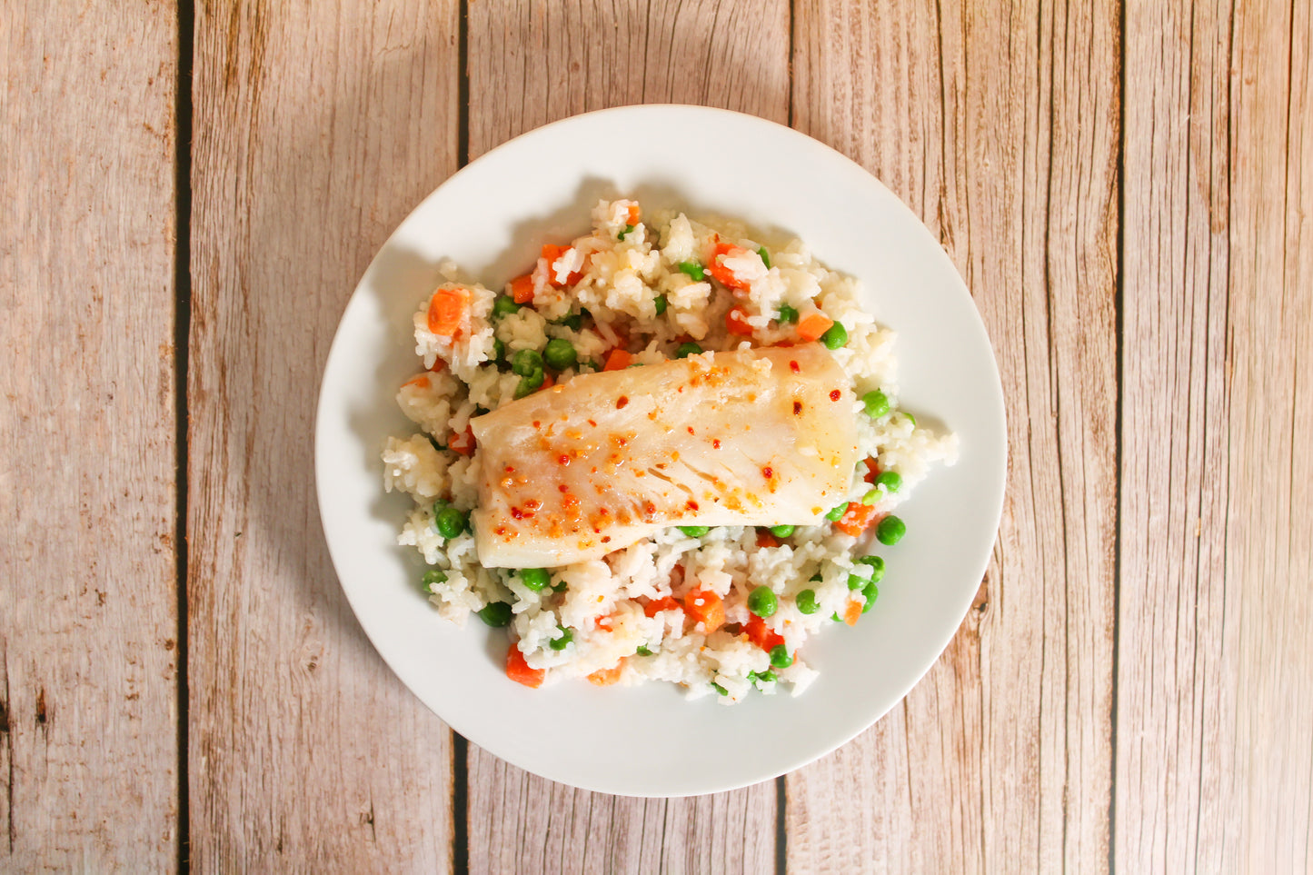 Haddock & Rice with Vegetables