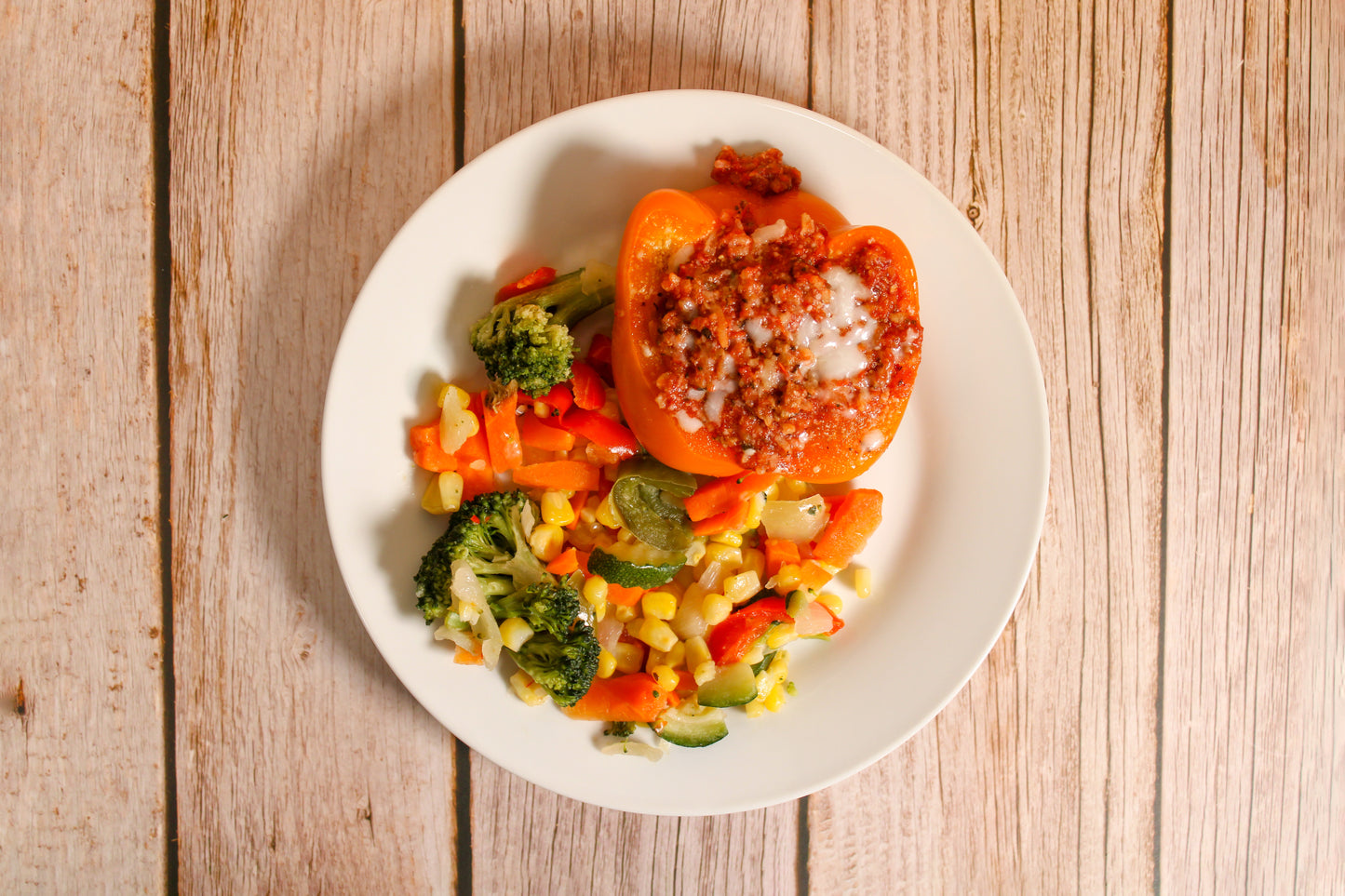 Stuffed Pepper with Mixed Vegetables
