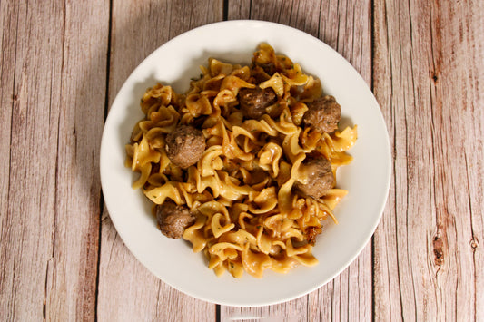 Swedish Meatballs with Egg Noodles